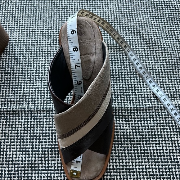 Brunello Cucinelli Leather Colorblock Pattern - Picture 9 of 10